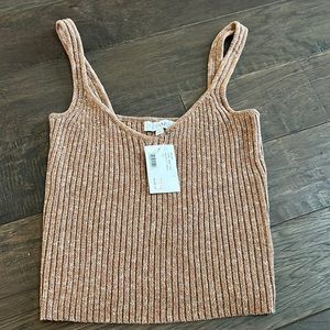 Intermix metallic sweater tank NWT